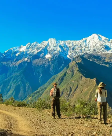 Trek to Choquequirao by andean mountain path