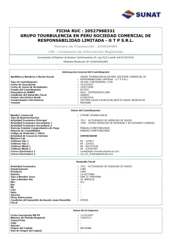 Tax ID | Xtreme Tourbulencia Tax ID | Xtreme Tourbulencia