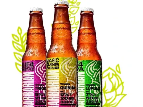 Tasting of different types of craft beer with different flavors.